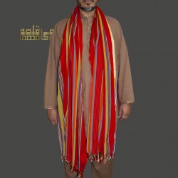 Maroon Habirah Yemeni Shawl – Handmade Cotton Shawl from Tarim (Sunnah Inspired)