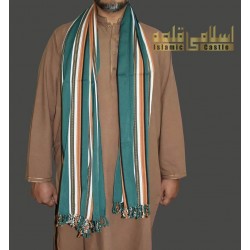 Dark Green Habirah Yemeni Shawl – Handmade Cotton Shawl from Tarim (Sunnah Inspired)