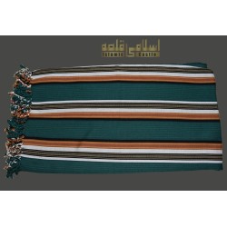 Dark Green Habirah Yemeni Shawl – Handmade Cotton Shawl from Tarim (Sunnah Inspired)