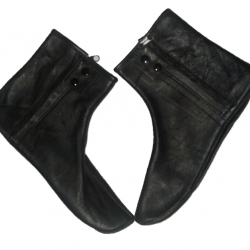 Normal Leather Socks – Black Khuffs For Daily Indoor Use | روزانہ گھر کے استعمال کے لیے نارمل کوالٹی بلیک خف – لیدر سوکس