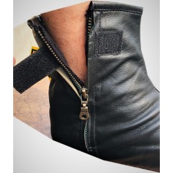 Leather Socks – Black Khuffs for Wudu & Indoor Use | گھر اور وضو کے لیے بلیک خف – لیدر سوکس