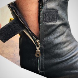 Leather Socks – Black Khuffs for Wudu & Indoor Use | گھر اور وضو کے لیے بلیک خف – لیدر سوکس