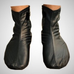 Leather Socks – Black Khuffs for Wudu & Indoor Use | گھر اور وضو کے لیے بلیک خف – لیدر سوکس