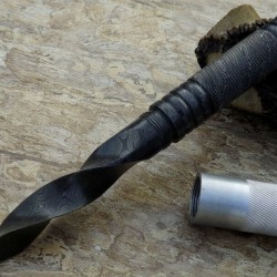 ND-100 Damascus Steel 10 Inches Triple Edge Dagger