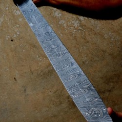 NS-104 CUSTOM HANDMADE 28 Inches Damascus Steel Sword Paka Wood Handle