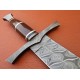 NS-106 CUSTOM HANDMADE 32 Inches Damascus Steel Paka Wood Handle