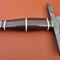 NS-106 CUSTOM HANDMADE 32 Inches Damascus Steel Paka Wood Handle