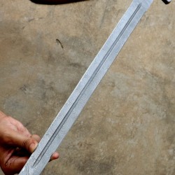 NS-112 CUSTOM HANDMADE 36 Inches Damascus Steel Sword Rose Wood Handle