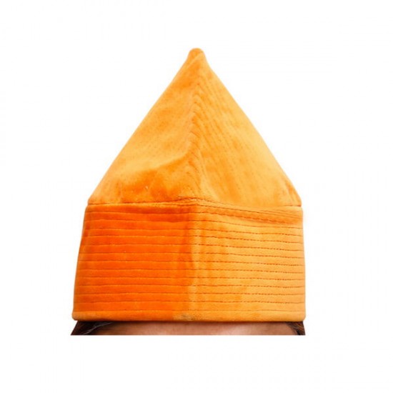 Kufi Cap Orange Sufi Muslim Kufi Hat