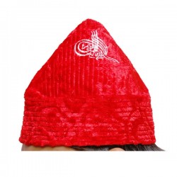 Kufi Cone Red Taj – Naqshbandi Sufi Muslim Red Kufi Hat