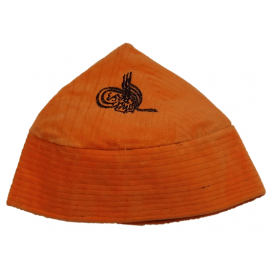 Kufi Cap Orange Sufi Muslim Kufi Hat