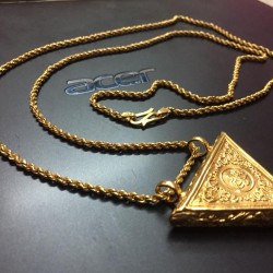 Triangle Taweez Amulet Talisman Gold