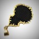 Kaaba Kiswah Gold Plated Silver Pendant