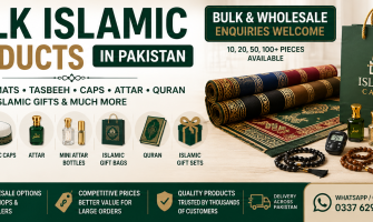 Bulk Islamic Products in Pakistan – Prayer Mats, Tasbeeh, Caps, Attar & Islamic Gifts