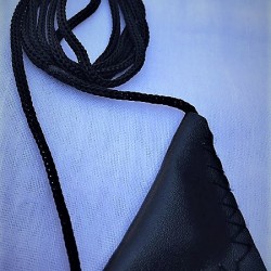 Black Leather Taweez for Protection – Naqshbandi Spiritual Talisman
