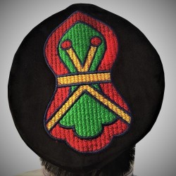 Kufi Nalain Cap Black Kufi Mawlid Hat | نعلین مبارک تاج ٹوپی – سیاہ رنگ