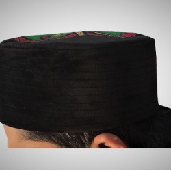 Kufi Nalain Cap Black Kufi Mawlid Hat | نعلین مبارک تاج ٹوپی – سیاہ رنگ