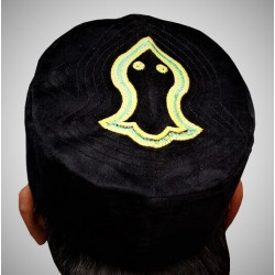 Kufi Nalain Cap Black Kufi Hat | نعلین مبارک کُفی ٹوپی - سیاہ رنگ