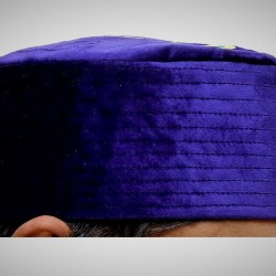 Kufi Nalain Cap Purple Sufi Muslim Hat