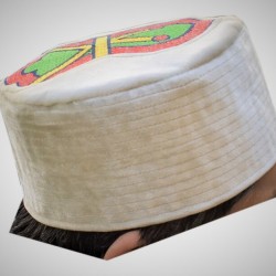 Kufi Nalain Cap White Mawlid Hat