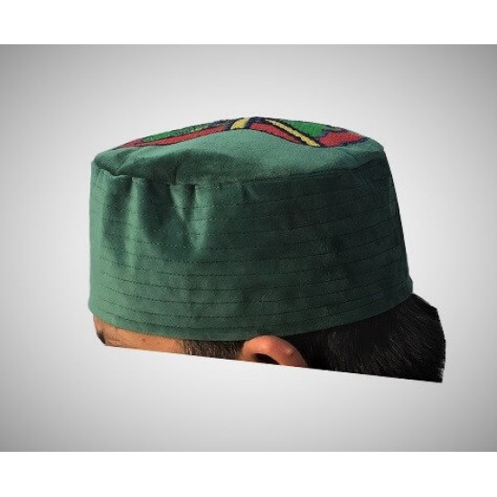 Kufi Nalain Dark Green Mawlid Hat