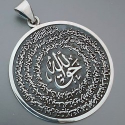 Naqshbandi Taweez Pendant in 99% Pure Silver – Spiritual Protection Talisman